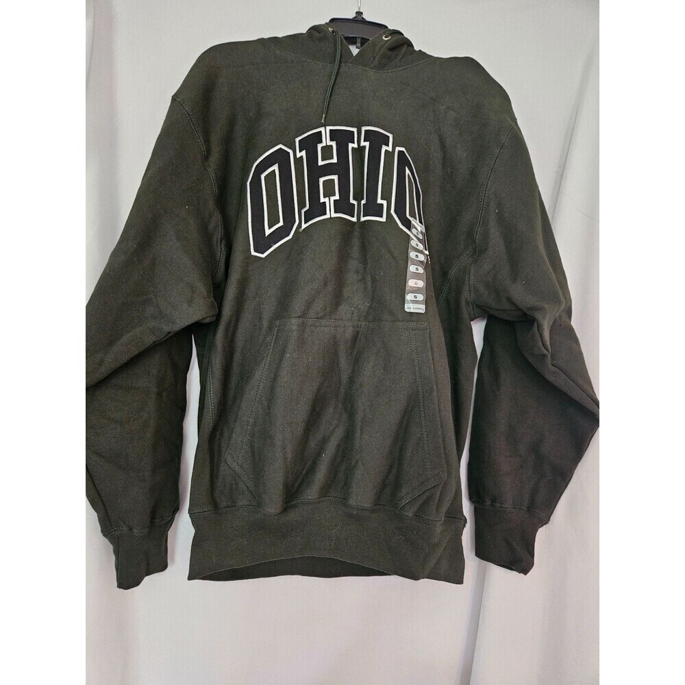 Vtg Ohio University Hoodie Steve & Barry’s Pullover Sz‎ S Green NOS NWT Rare!